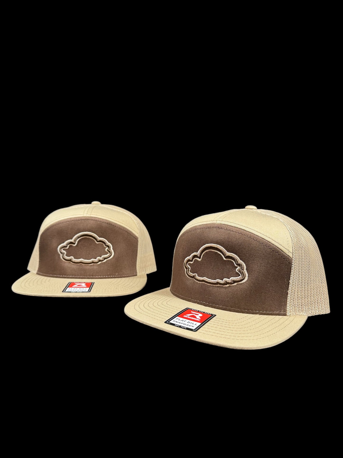 Puff Cloud Tan and Brown Hat