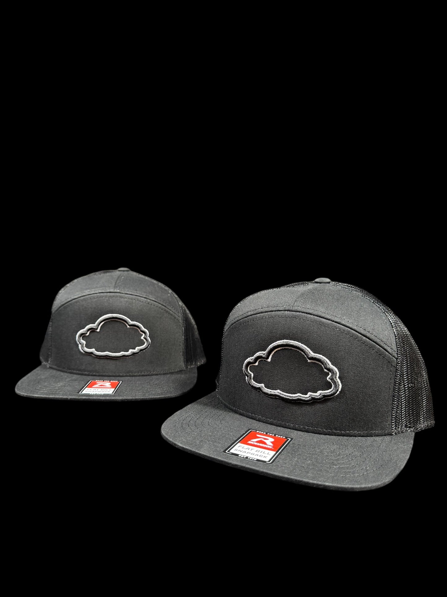 Puff Cloud Black and Grey Hat