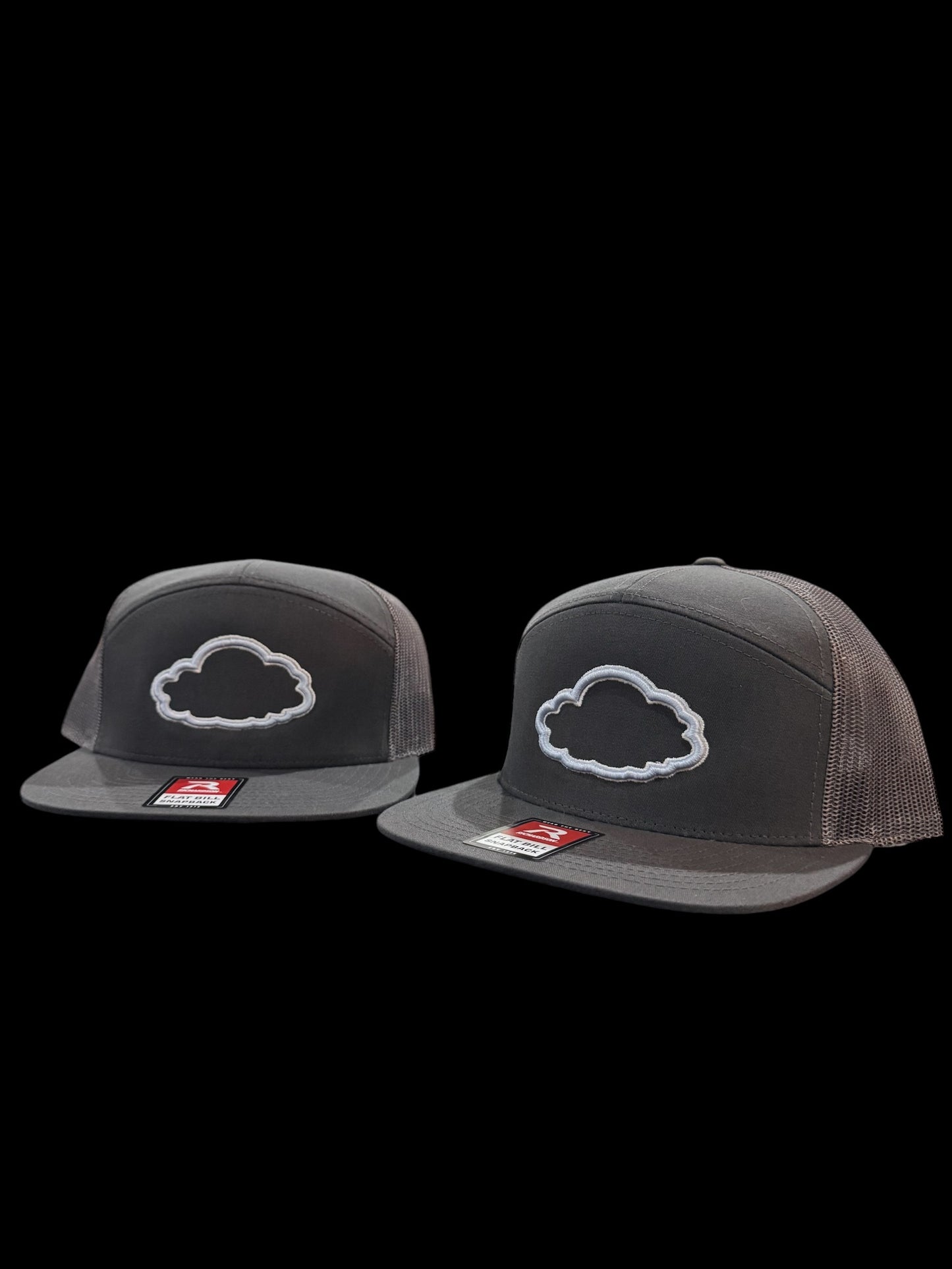 Puff Cloud Grey and Baby Blue Hat